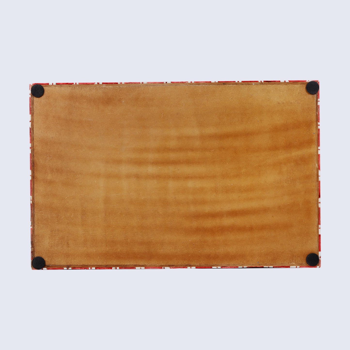 Chic Red Moroccan Pattern Inspired Decorative Trays 11x17 - Chic Red Centerpiece, Versatile Ottoman Tray for Modern Home Decor, Artistic Kitchen Serving Tray, Tray for Living Room
