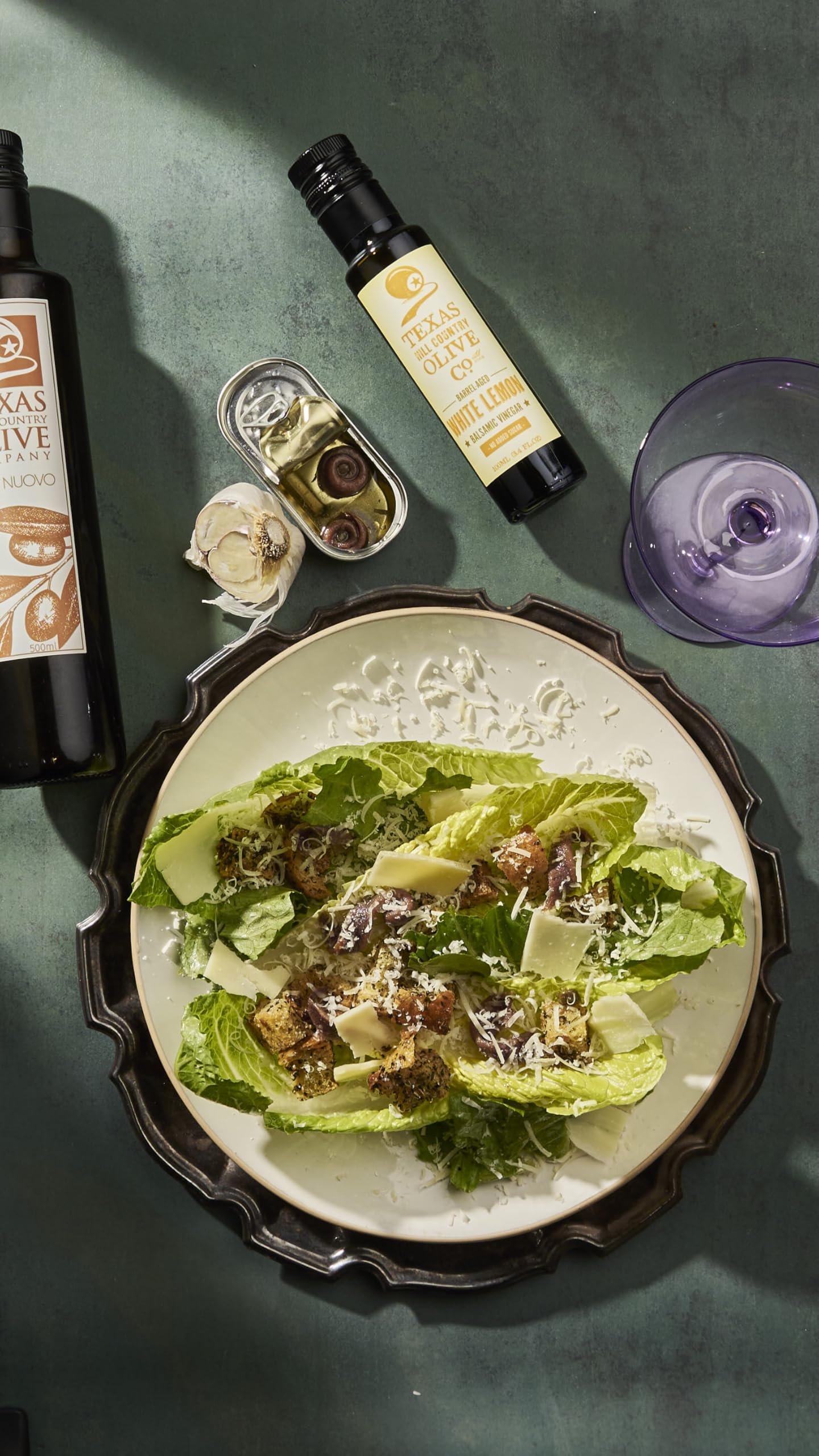 White Lemon Balsamic Vinegar - Gourmet Barrel-Aged Infused Balsamic Vinegar - Great for Dressing, Dipping, Glazing - No Artificial Flavors or Added Sugar - Made in Texas (8.5 oz.)