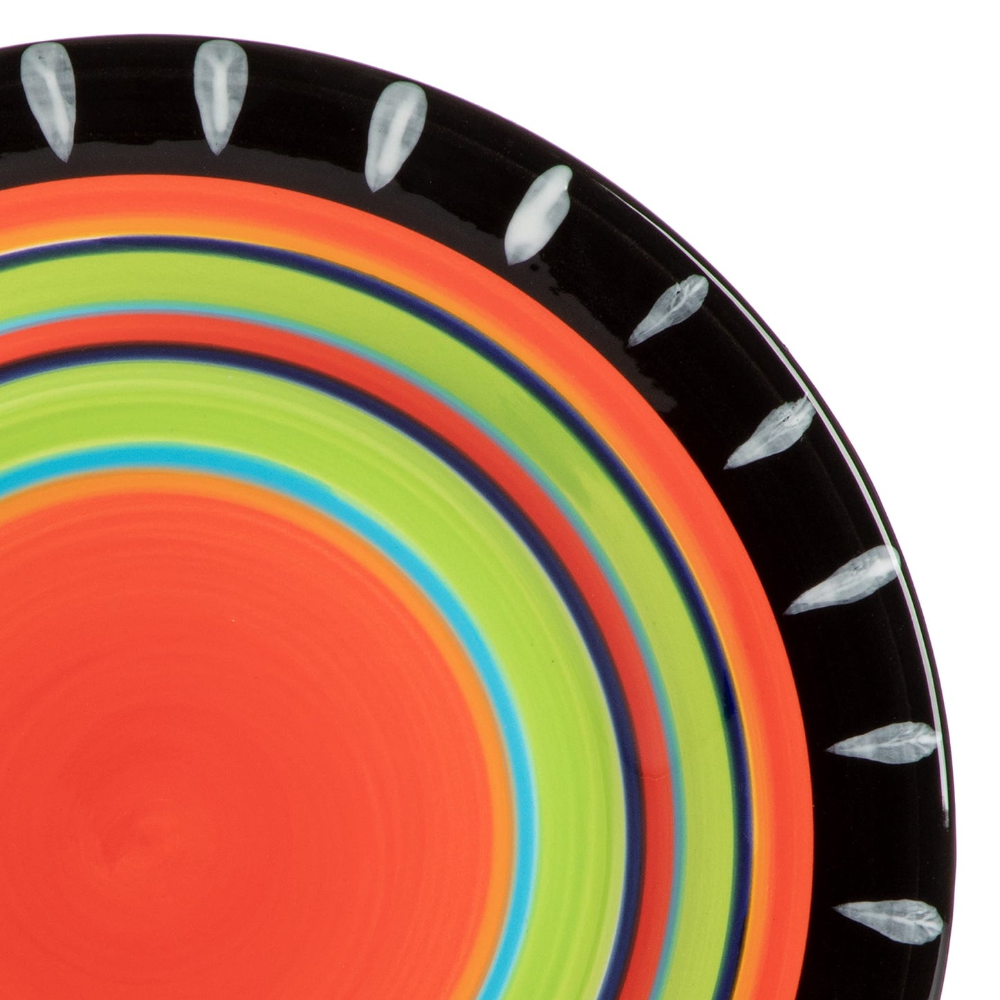 Gibson Elite Feliz Mesa 16-Piece Hand Painted Dinnerware Set, Service for 4 (16pc)