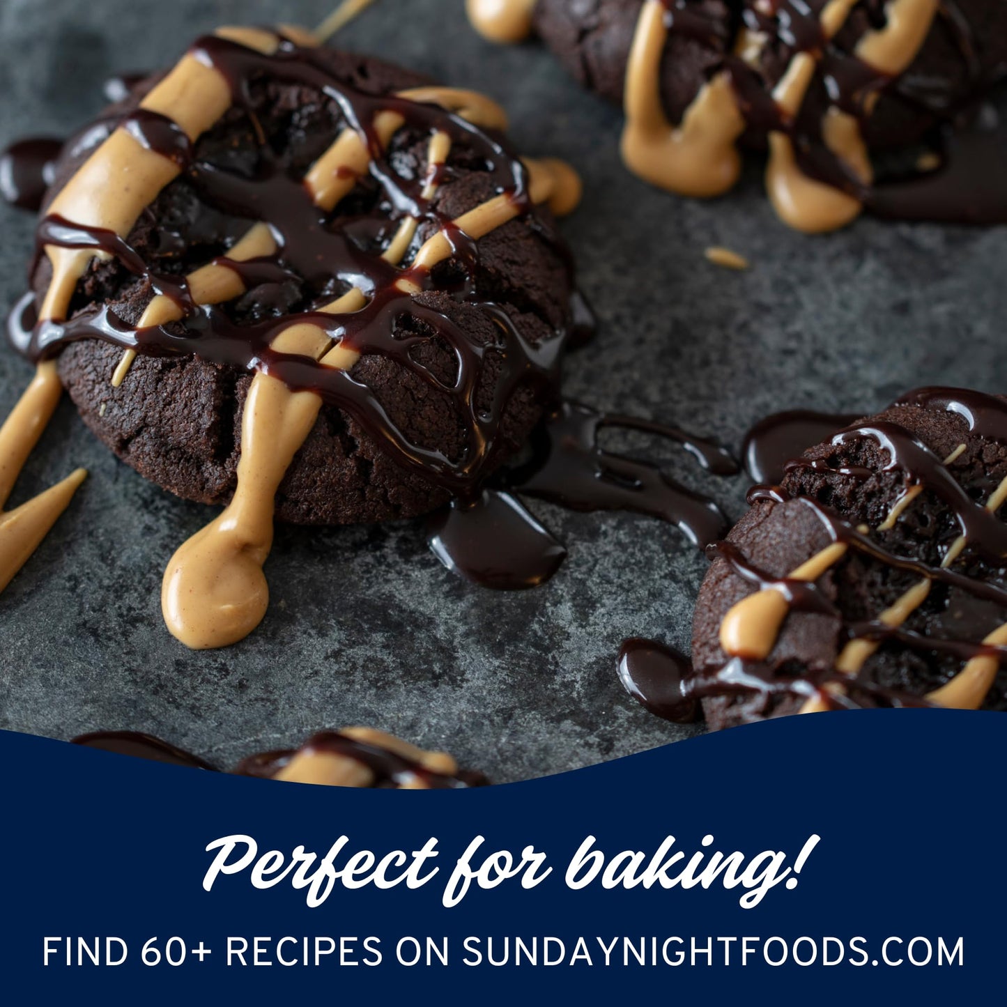 Sunday Night Foods | Sweet & Rich, Dark & Decadent Duo Gift Box Premium Dessert Sauce Gift Set 9.2 oz jars