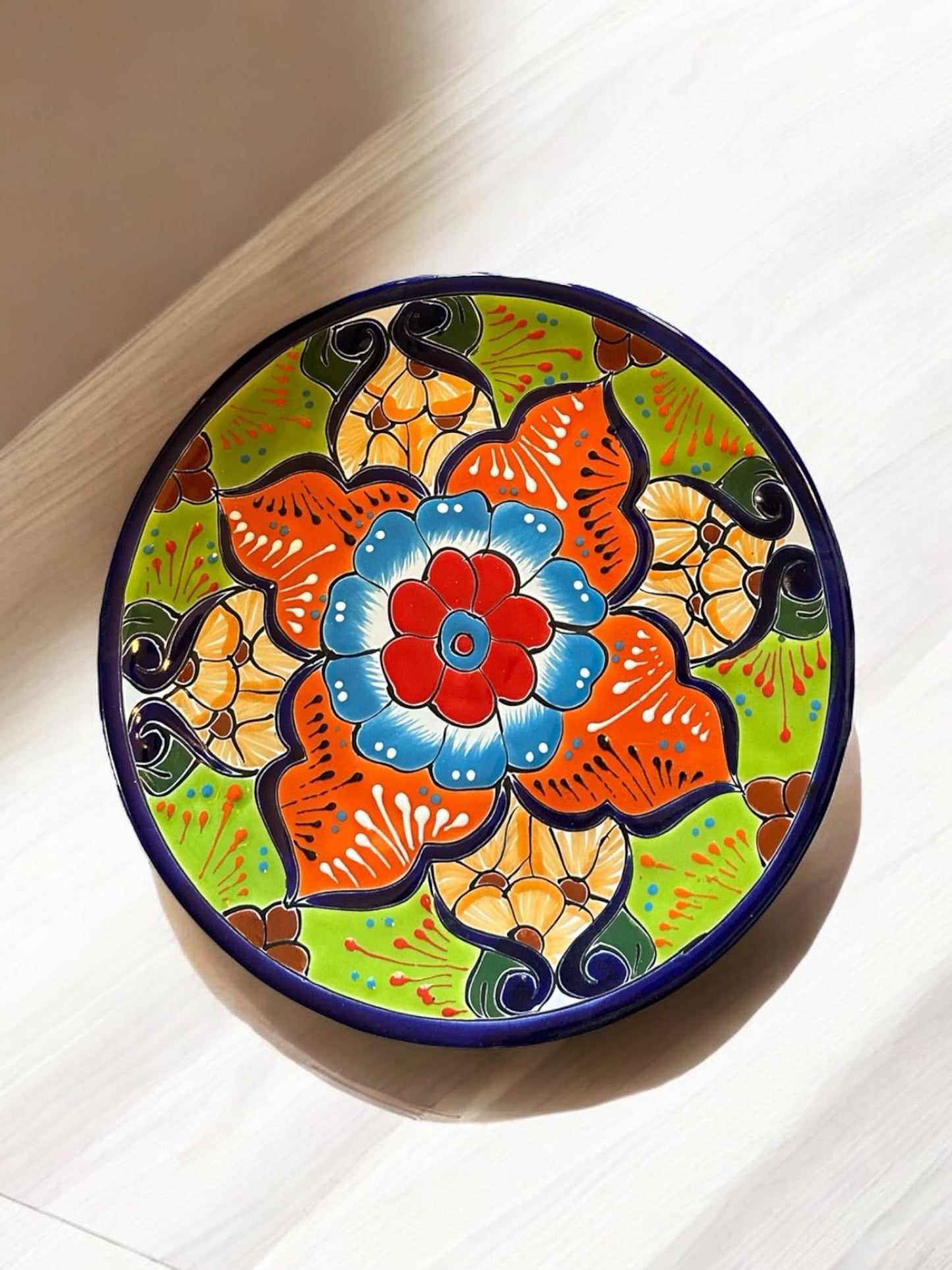 Mix and Match 11.5" Talavera Plates - Hand-Painted Mexican Pottery - Choose Your Unique Designs (1 Plate)