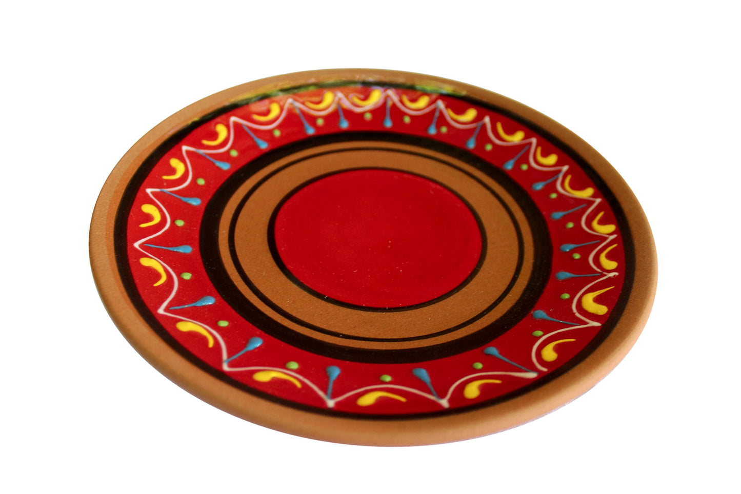 Cactus Canyon Ceramics Spanish Terracotta 5-Piece Salad Plate Set, Multicolor