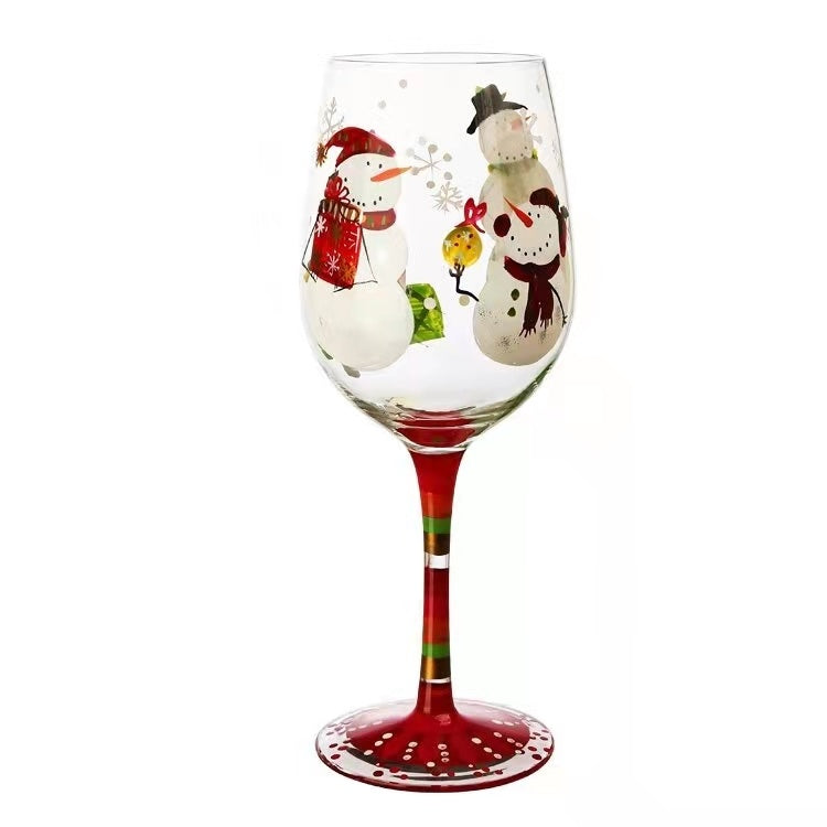 Handpainted Wine Glass - Birthday, Hearts, Best Sister Ever and Christmas Themes
