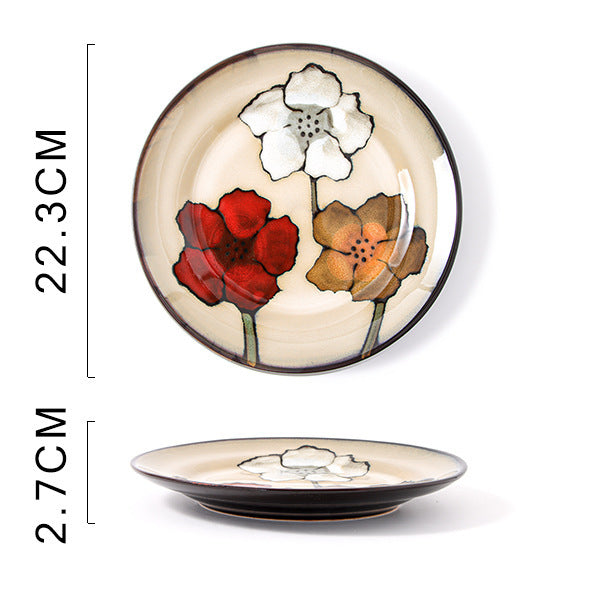 Glaze Kiln Hand Painted Ceramic Plates and Dishes