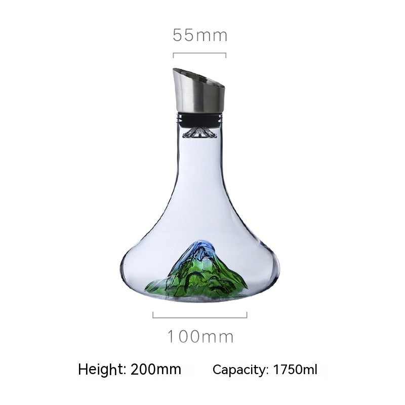 Creative Iceberg Red Wine Decanter in Gold, Green, Blue or Black