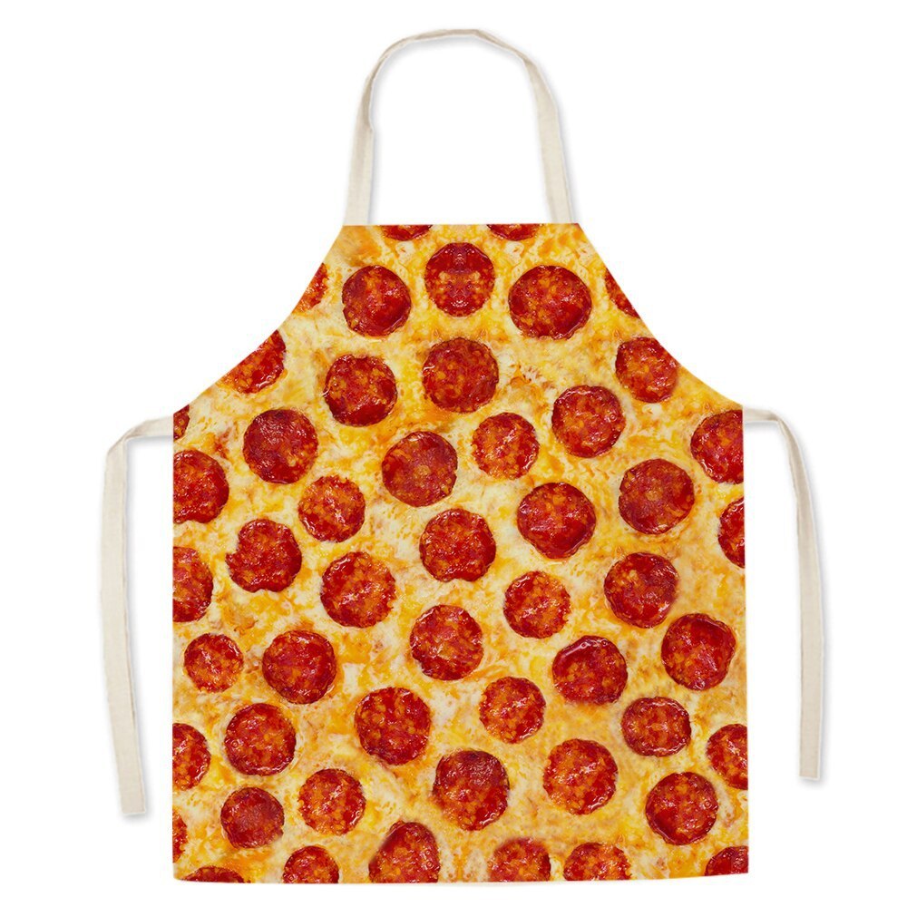 Food-Themed Linen Sleeveless Apron