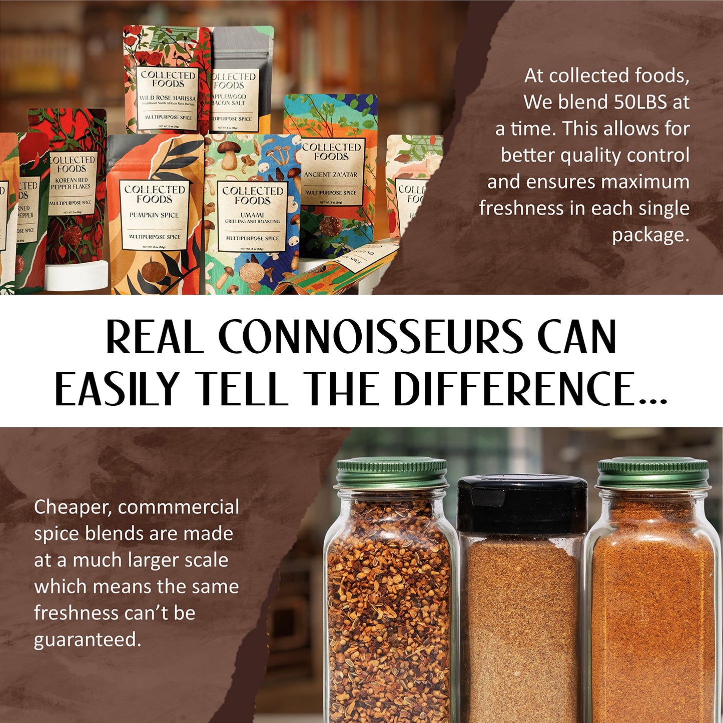 Premium Gourmet Umami Mushroom Salt: Unique Umami Seasoning Blend Crafted in Small Quantities by Collected Foods