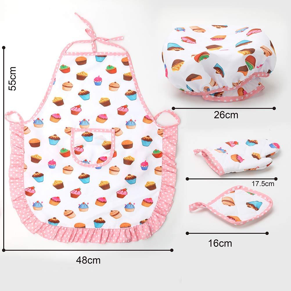 Children's Apron and Cake Baking Tools