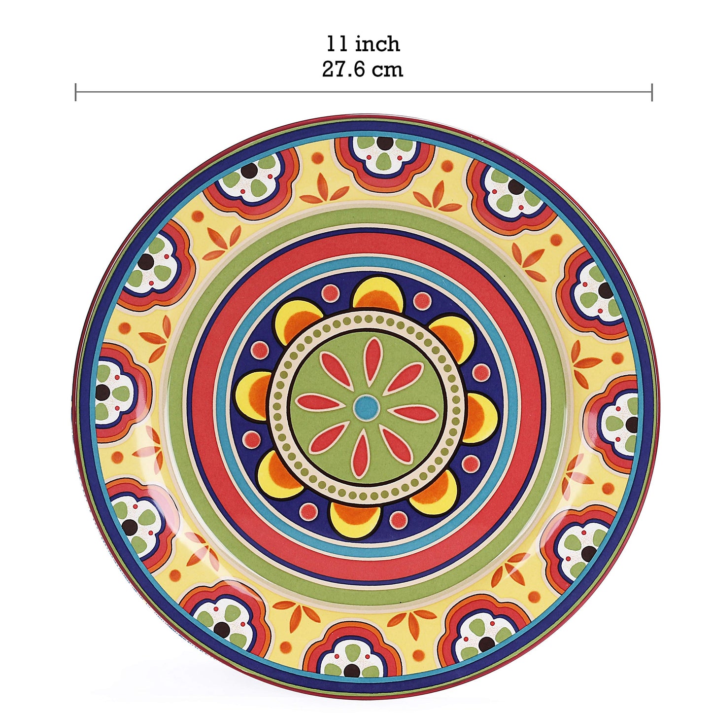Bico Tunisian Ceramic 11” Dinner Plates (Set of 4)