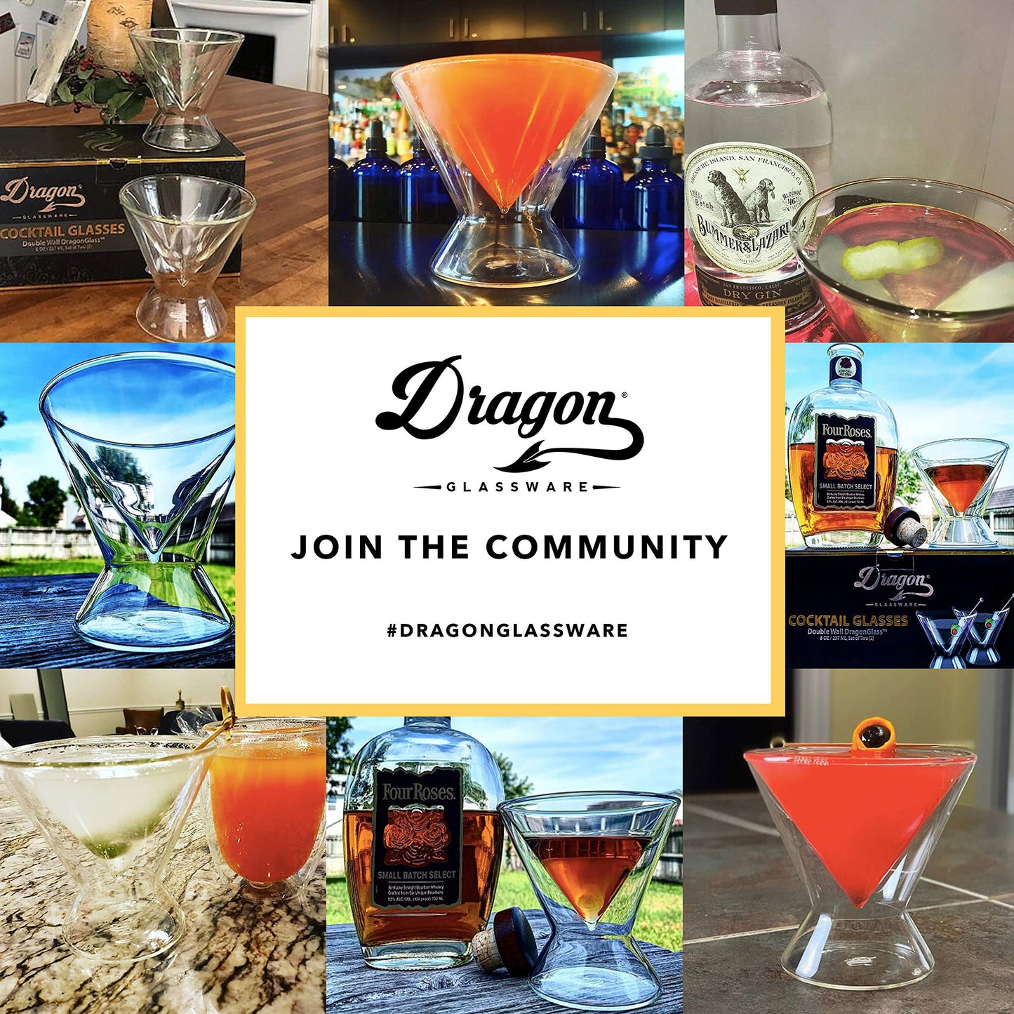 Dragon Glassware Stemless Martini Glasses - 7 oz Iridescent Set of 2 - Double Wall Insulated Cocktail Glass Set - Unique and Fun Gift for Espresso Martini Lovers
