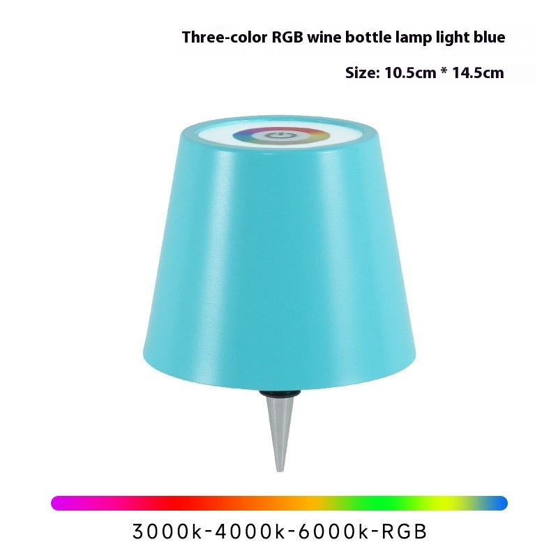 Light Up Your Favorite Wine or Spirits Bottle and Turn It Into a Cool Lamp with this Rechargeable Light-Up Lampshade in Multiple Colors