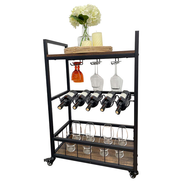 3-Tier Home Bar Wine Cart