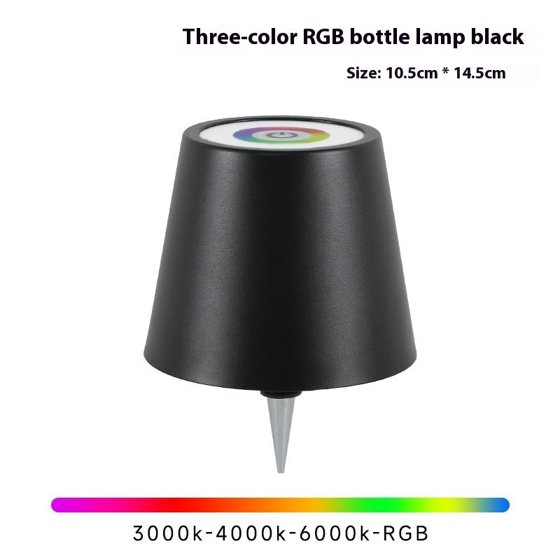Light Up Your Favorite Wine or Spirits Bottle and Turn It Into a Cool Lamp with this Rechargeable Light-Up Lampshade in Multiple Colors