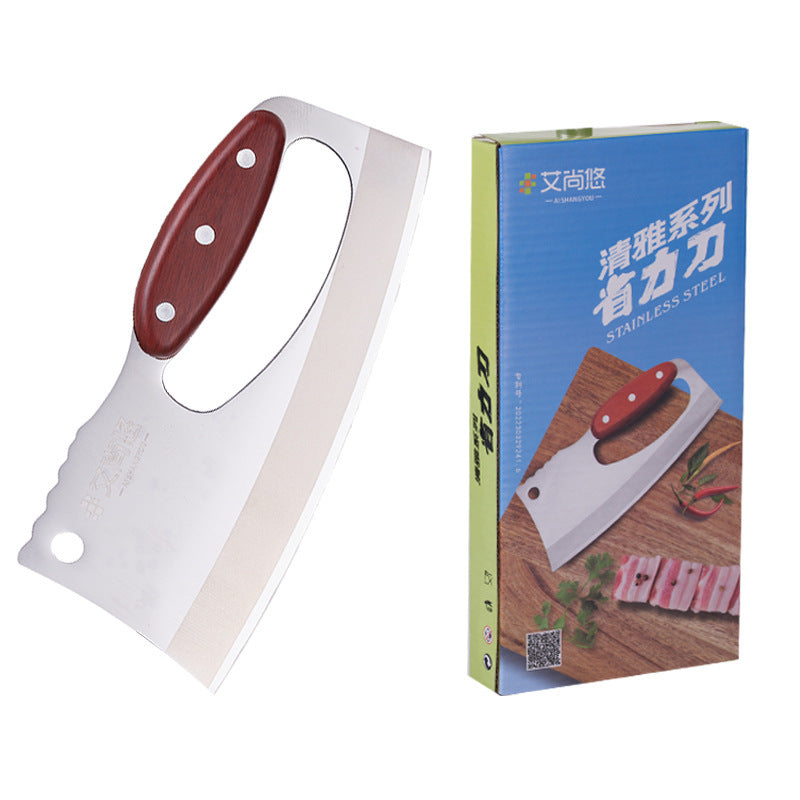 Colorful Kitchen Knife with Wood Grain Handle