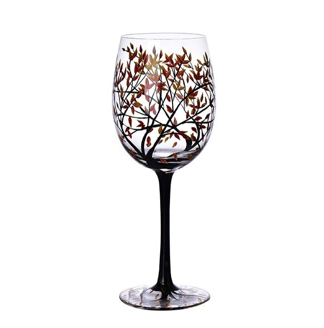 Four Seasons Wine Glasses - Shown in Autumn