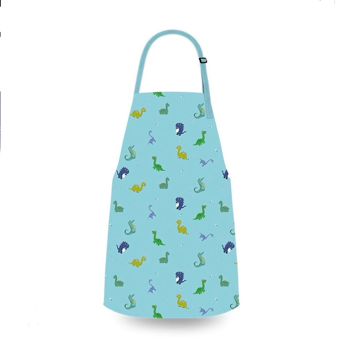 Kids Apron for Cooking or Crafts with Adjustable Neck Strap - Beach, Space or Dinosaur Theme