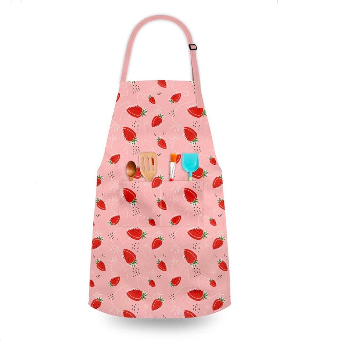 Kids’ Apron for Cooking, Baking, Painting, Crafting, and Gardening - Pastries, Strawberry or Unicorn Theme