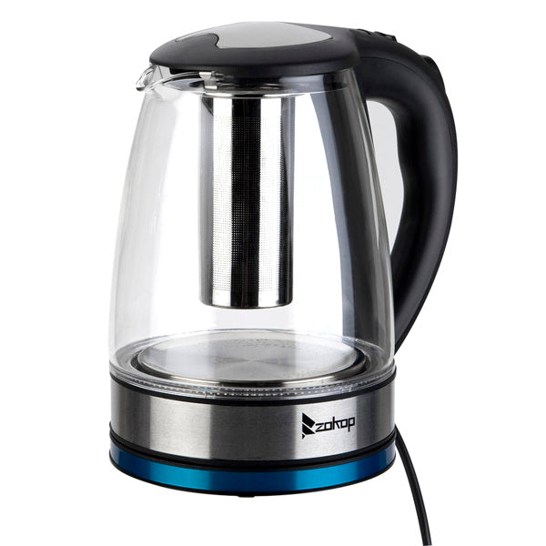 Colorful Light-Up Electric Glass Kettle