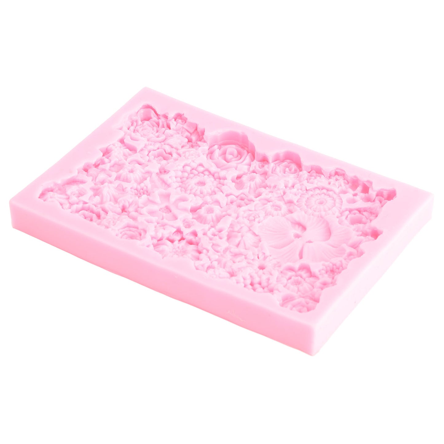 Fondant Mold Stick Proof Easy Release Odorless Silicone DIY Baking Mold for Chocolate Cake Cupcake Decoration