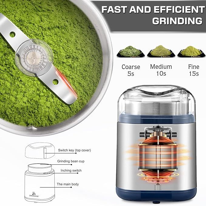 Electric Grinder for Herbs, Spices, Coffee