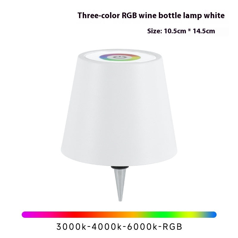 Light Up Your Favorite Wine or Spirits Bottle and Turn It Into a Cool Lamp with this Rechargeable Light-Up Lampshade in Multiple Colors