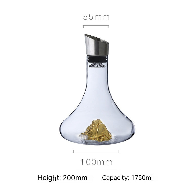 Creative Iceberg Red Wine Decanter in Gold, Green, Blue or Black