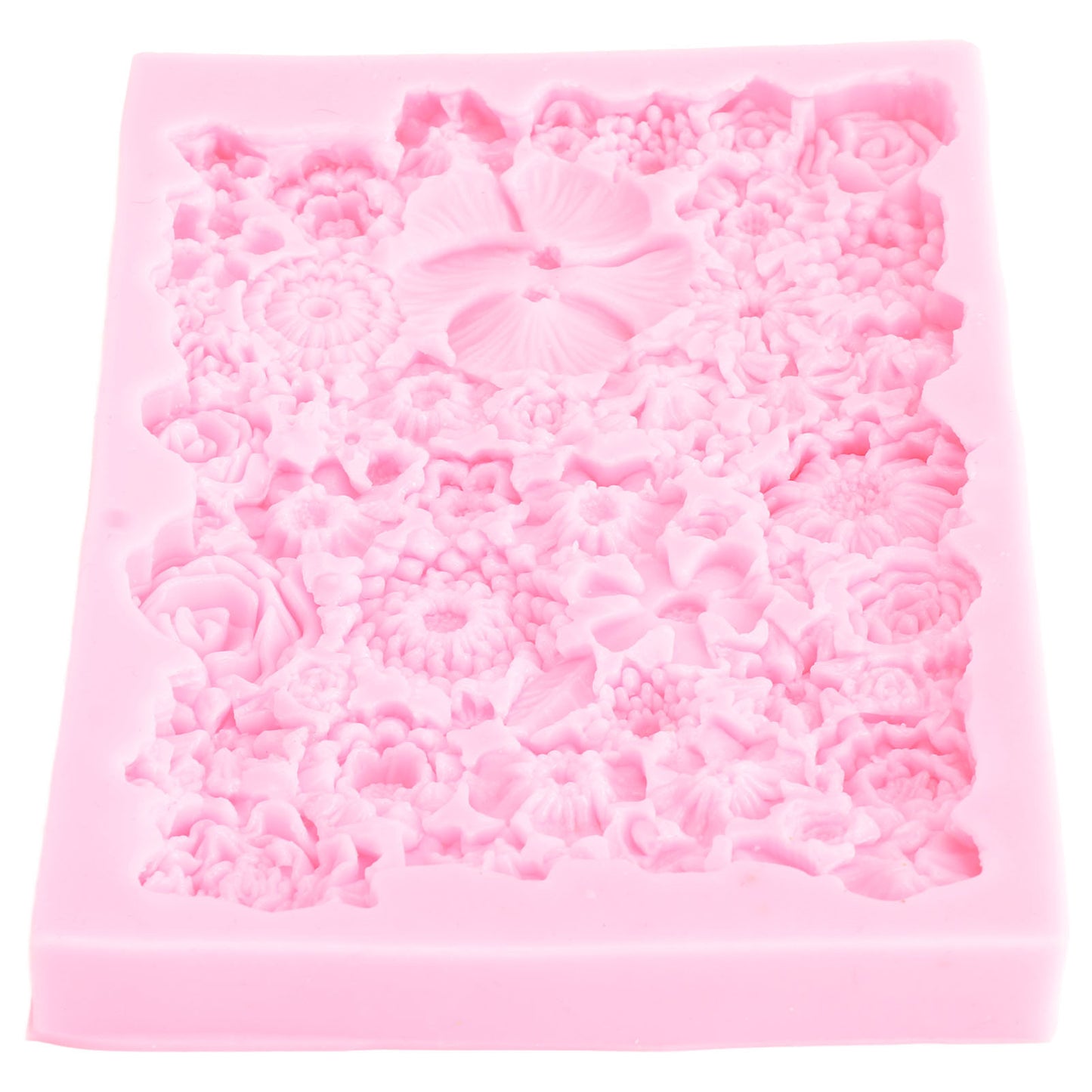 Fondant Mold Stick Proof Easy Release Odorless Silicone DIY Baking Mold for Chocolate Cake Cupcake Decoration