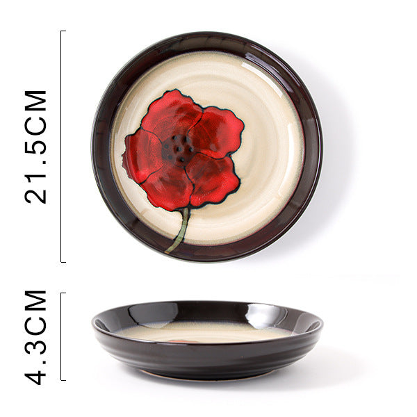 Glaze Kiln Hand Painted Ceramic Plates and Dishes