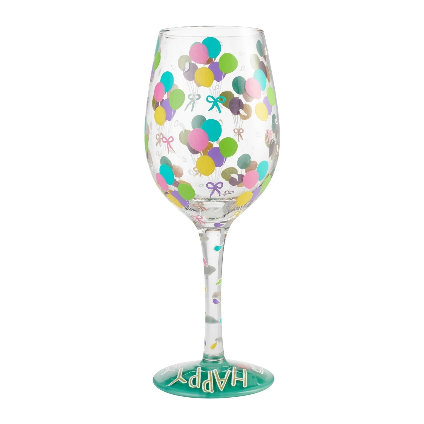 Handpainted Wine Glass - Birthday, Hearts, Best Sister Ever and Christmas Themes