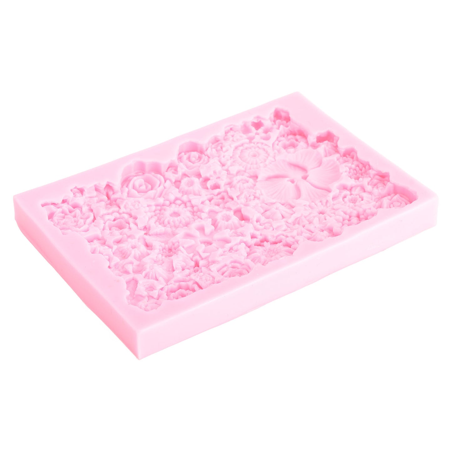 Fondant Mold Stick Proof Easy Release Odorless Silicone DIY Baking Mold for Chocolate Cake Cupcake Decoration