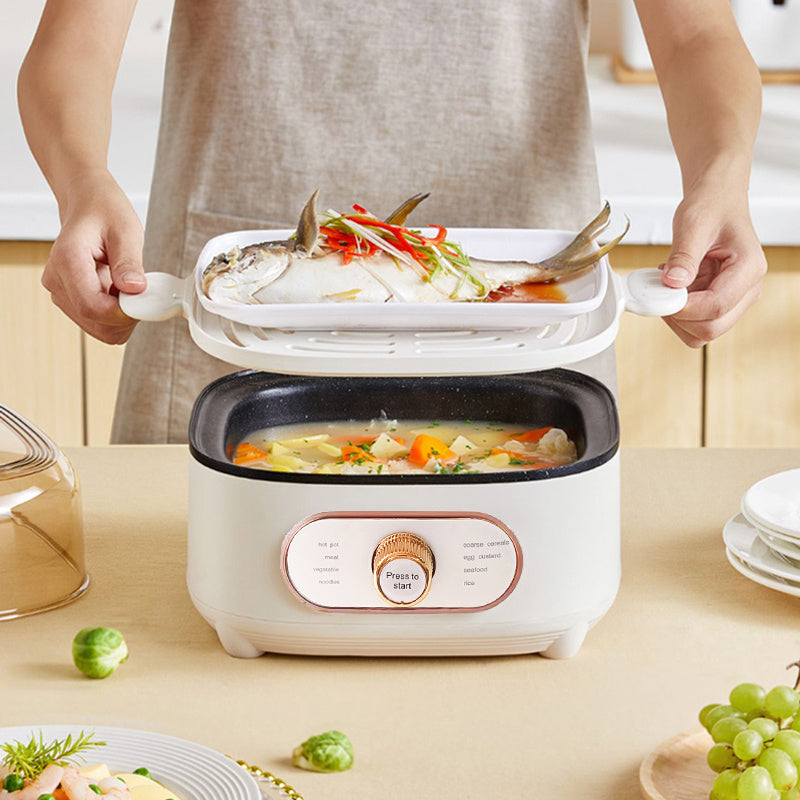 Large Capacity Multi-Purpose 10.5-Liter Cooker and Steamer with 8 Functions
