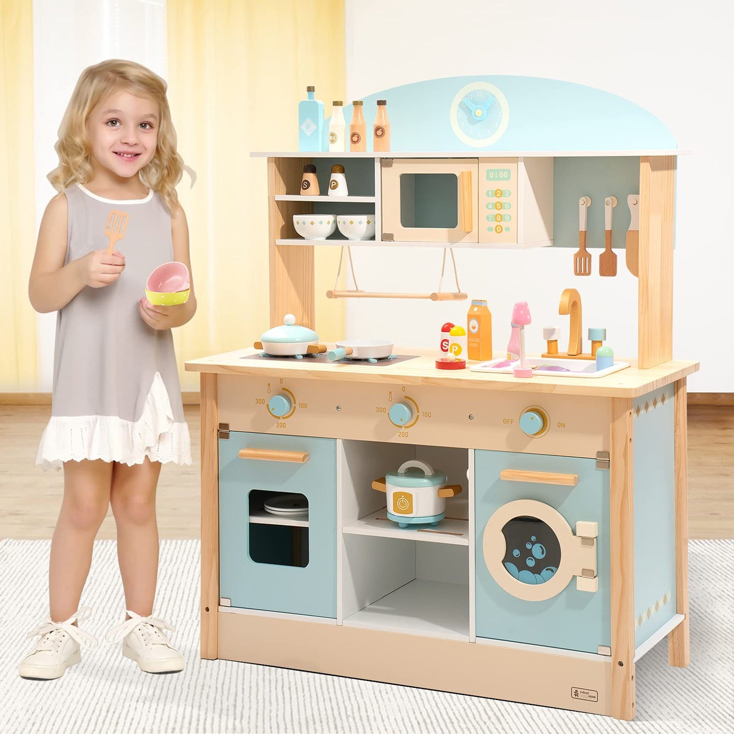 Country-Style Pretend Play Kitchen Toy Set
