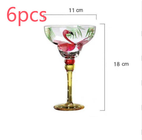 Hand-Painted Crystal Margarita Glass – A Toast to Artistry