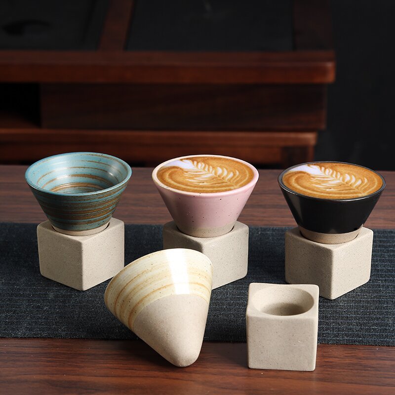 Retro Japanese Pottery Tea Cup