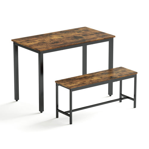 Dining Table Set, Bar with Dining Table and 2 Benches
