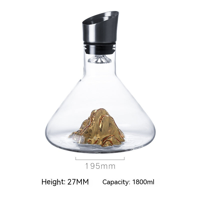 Creative Iceberg Red Wine Decanter in Gold, Green, Blue or Black