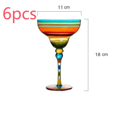 Hand-Painted Crystal Margarita Glass – A Toast to Artistry