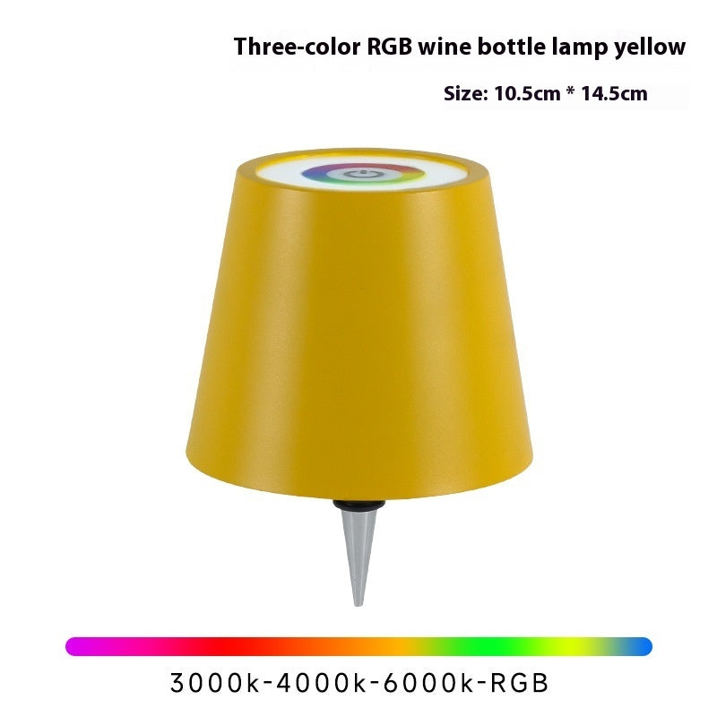 Light Up Your Favorite Wine or Spirits Bottle and Turn It Into a Cool Lamp with this Rechargeable Light-Up Lampshade in Multiple Colors