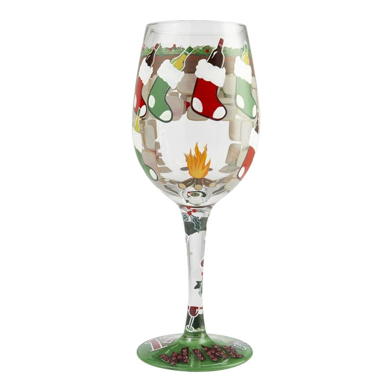 Handpainted Wine Glass - Birthday, Hearts, Best Sister Ever and Christmas Themes