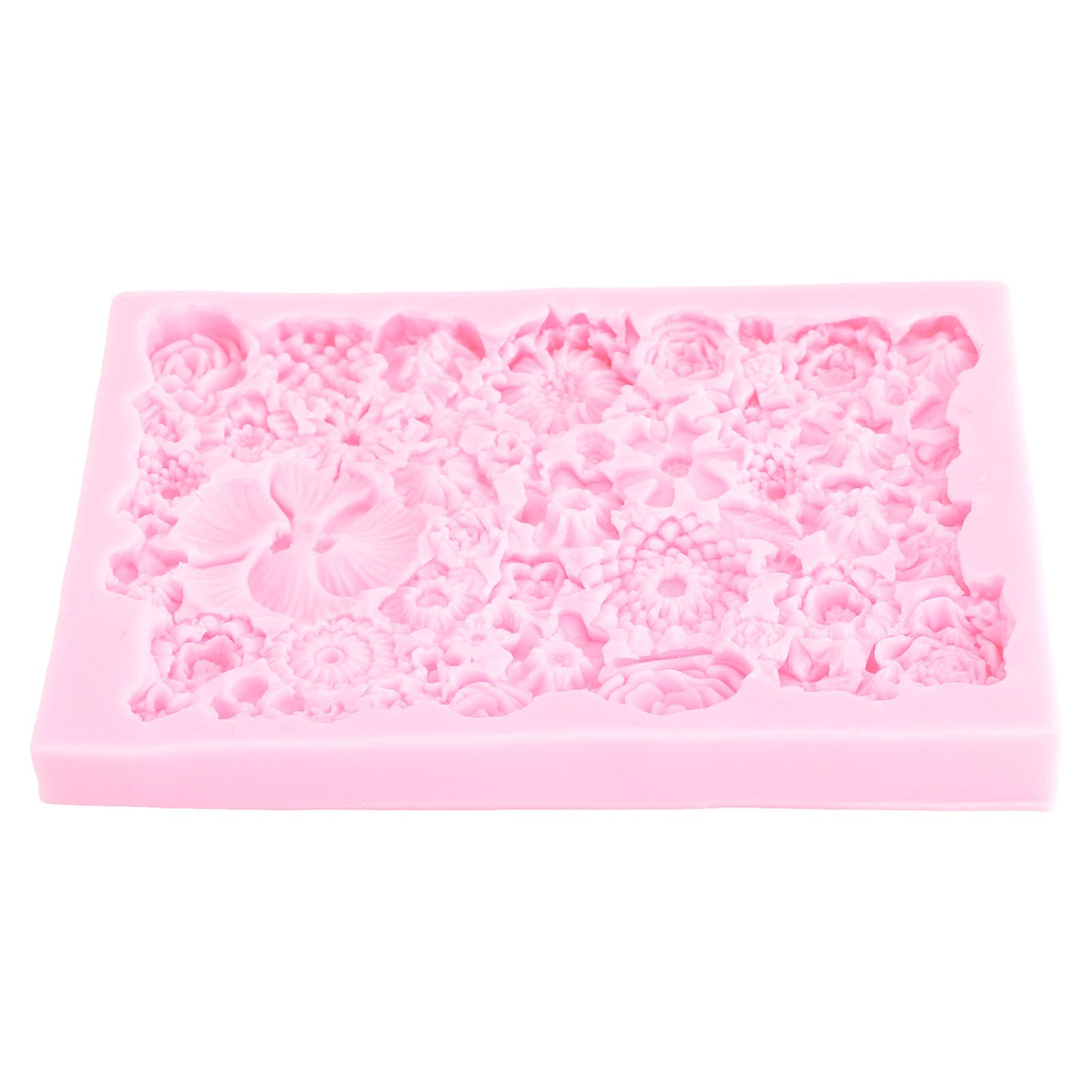 Fondant Mold Stick Proof Easy Release Odorless Silicone DIY Baking Mold for Chocolate Cake Cupcake Decoration