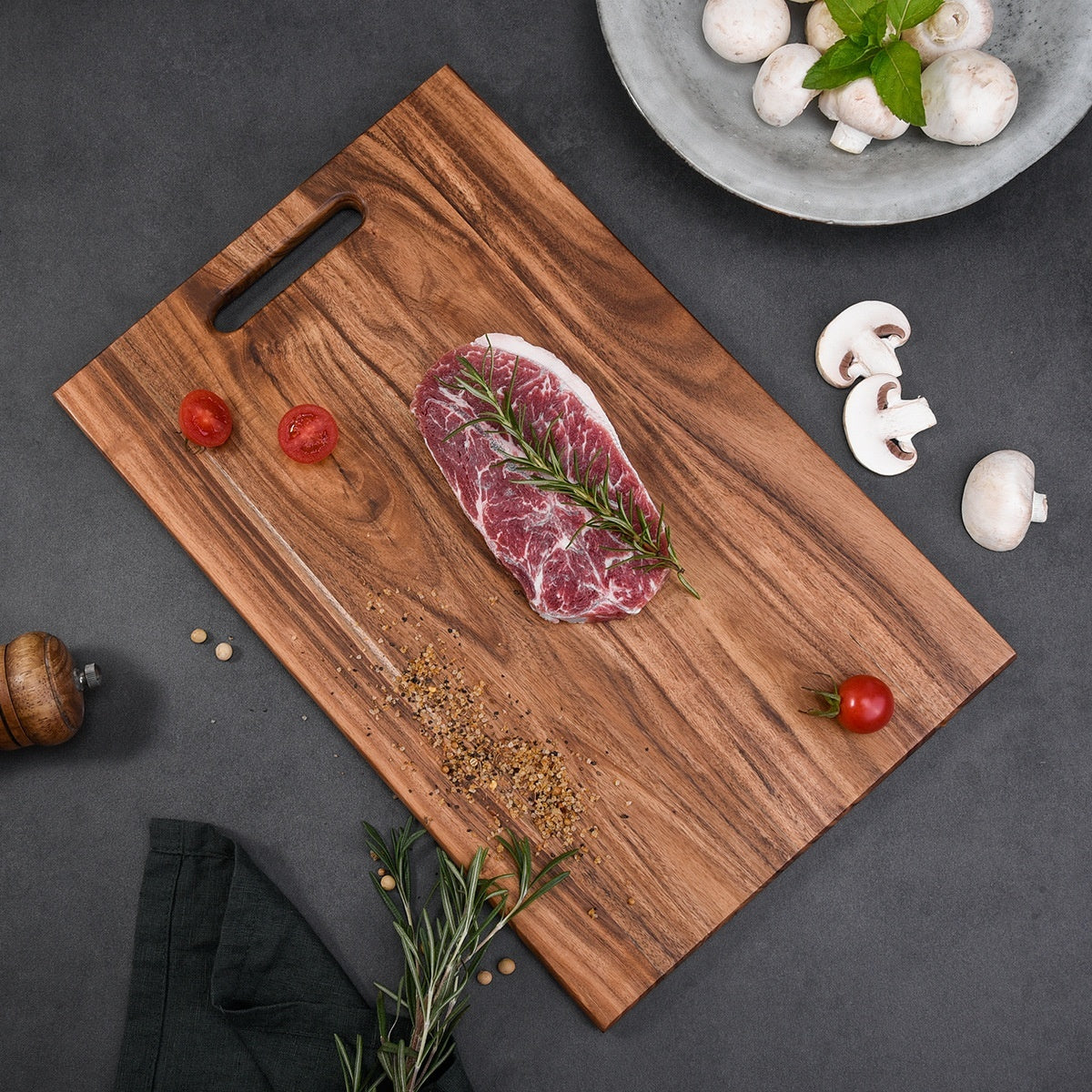 Rectangular Acacia Mangium Small or Large Simplicity Chopping Board