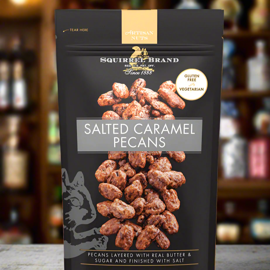 Squirrel Brand Salted Caramel Pecans. 3.5 Oz.