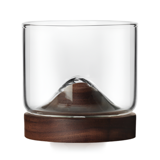 Fitted Wine Glass Reminiscent of a Mountain Top