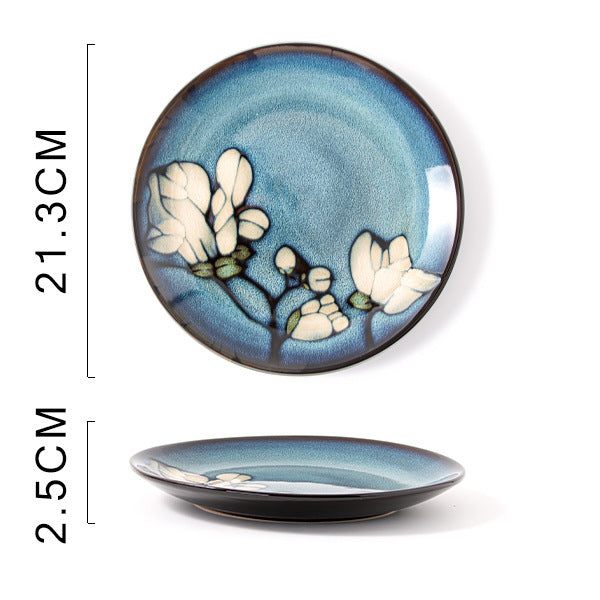 Glaze Kiln Hand Painted Ceramic Plates and Dishes