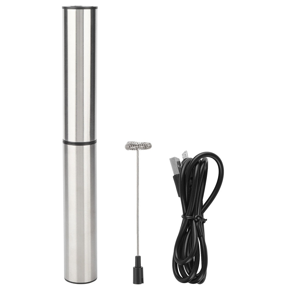 USB Rechargeable Electric Egg Beater Milk Coffee Tea Stir Bar Automatic Milk Frother Tool