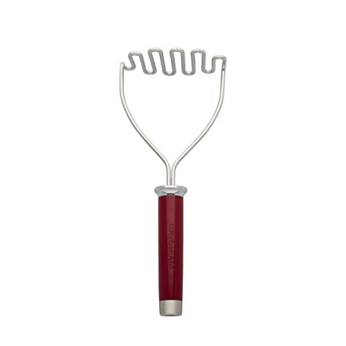 KitchenAid Gourmet Stainless Steel Wire Masher, 10.24-Inch, Empire Red