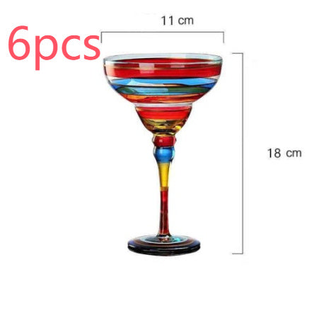 Hand-Painted Crystal Margarita Glass – A Toast to Artistry
