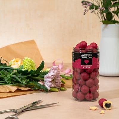 Chocolate-Coated Gourmet Licorice Strawberries & Cream Flavor - 10.4 Oz.