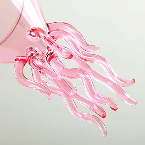 Octopus Martini Glass Creative Cocktail Drinkware Bar Goblet Tools (Pink)
