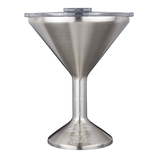 ORCA Tini 13oz Stainless Steel Martini Glass | Temperature Insulated Tumbler for Every Outdoor, Picnic, Poolside, Beach & Patio Party — Stainless Steel